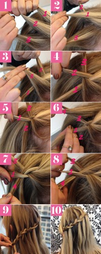 watefall braid